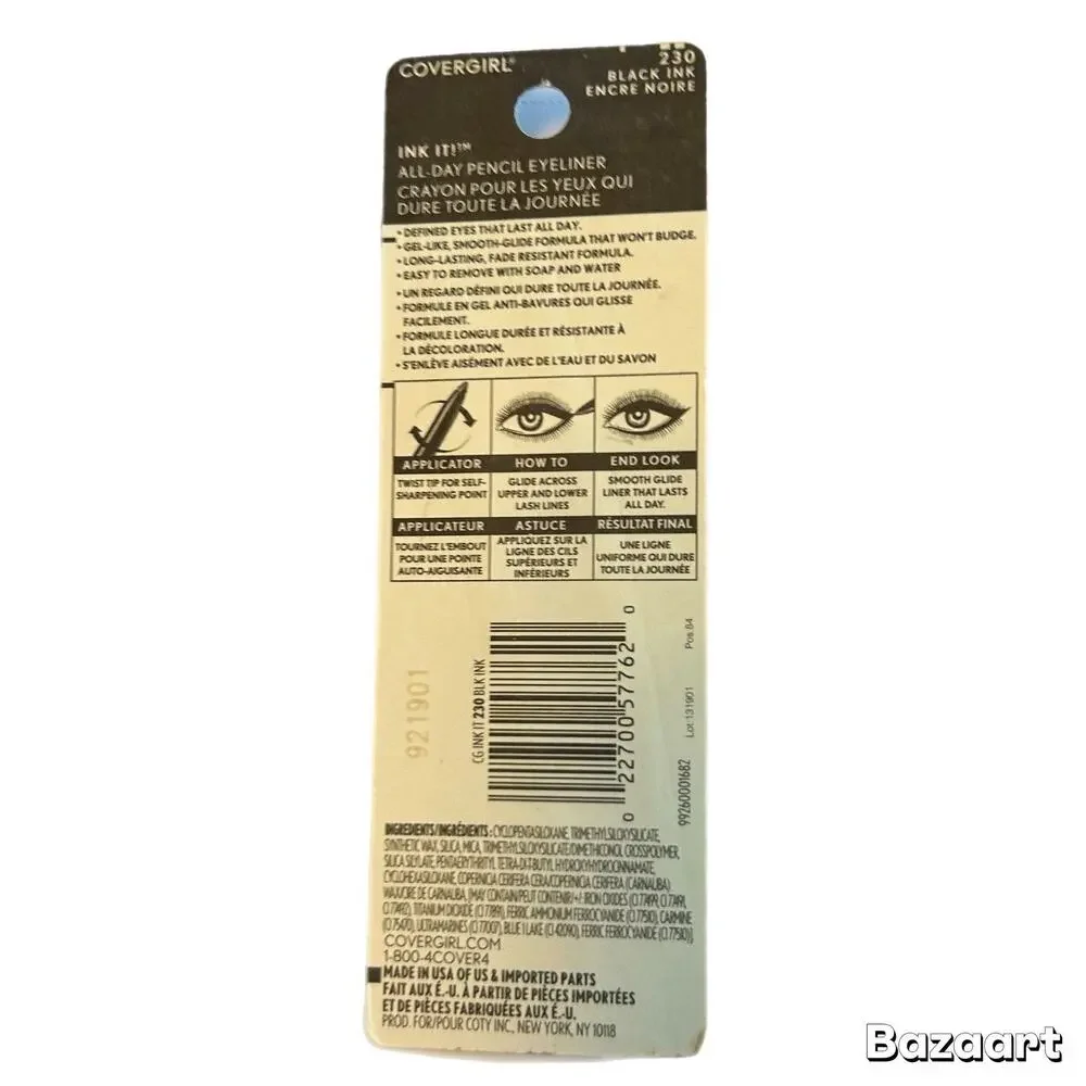 Covergirl Ink It! By Perfect Point Plus Pencil Eyeliner 230 Black Ink